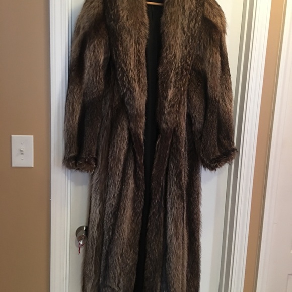 full length beaver coat